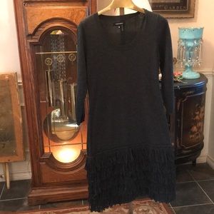 Fun Sweater Dress with Fringe